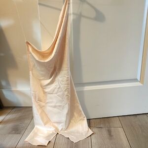 Chic Cream Satin Gown